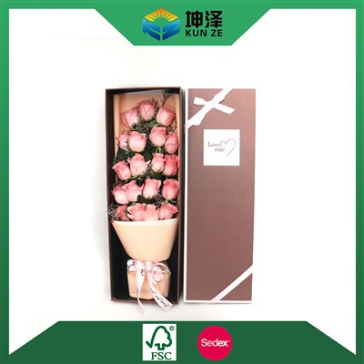 Картонная коробка для цветов