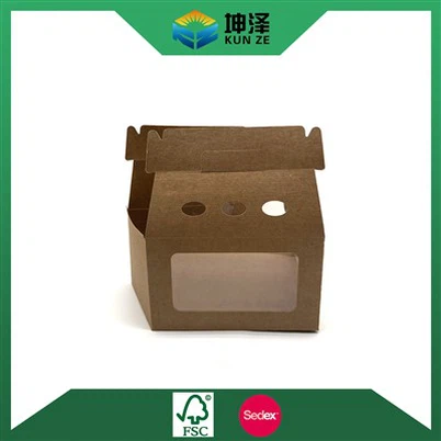 Коробка для торта из крафт-бумаги